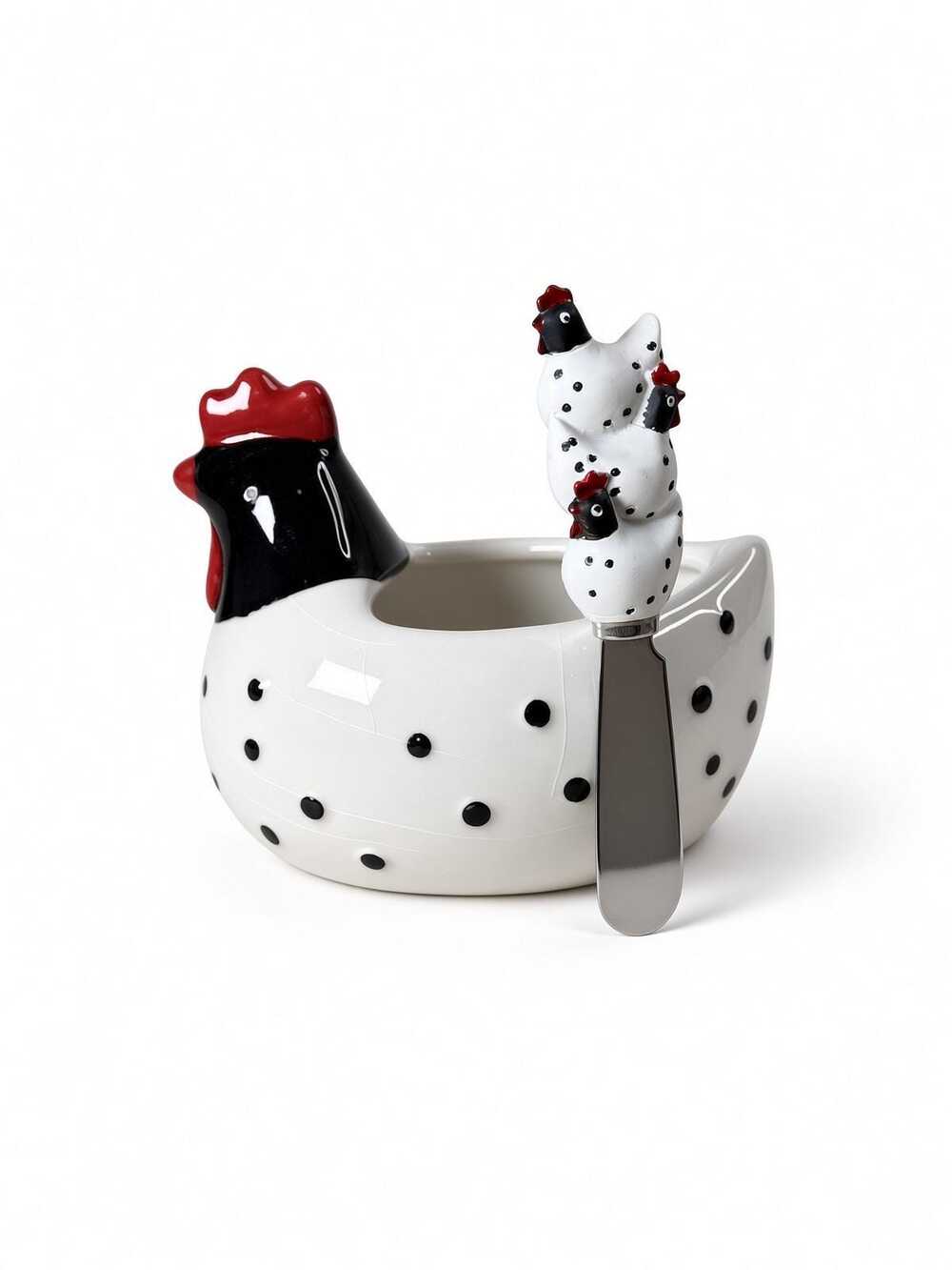Boston Warehouse Chicken Dip Dish Spreader Set